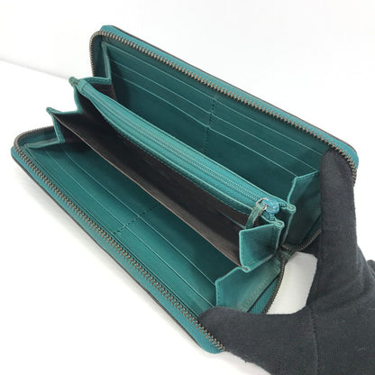 【中古品】【レディース】 GUCCI グッチ マイクロシマ 307987 525040 ラウンドファスナー ロングウォレット 長財布 181-260108-yy-02-tag カラー：グリーン 万代Net店