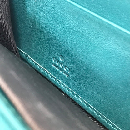【中古品】【レディース】 GUCCI グッチ マイクロシマ 307987 525040 ラウンドファスナー ロングウォレット 長財布 181-260108-yy-02-tag カラー：グリーン 万代Net店