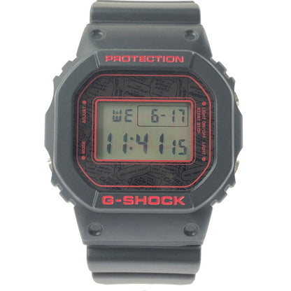 【中古品】【メンズ】 G-SHOCK ジーショック × MARVEL マーベル コラボ DW-5600VT デジタル クォーツ 腕時計 196-260617-rt-08-tagh カラー：ブラック 万代Net店