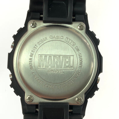 【中古品】【メンズ】 G-SHOCK ジーショック × MARVEL マーベル コラボ DW-5600VT デジタル クォーツ 腕時計 196-260617-rt-08-tagh カラー：ブラック 万代Net店