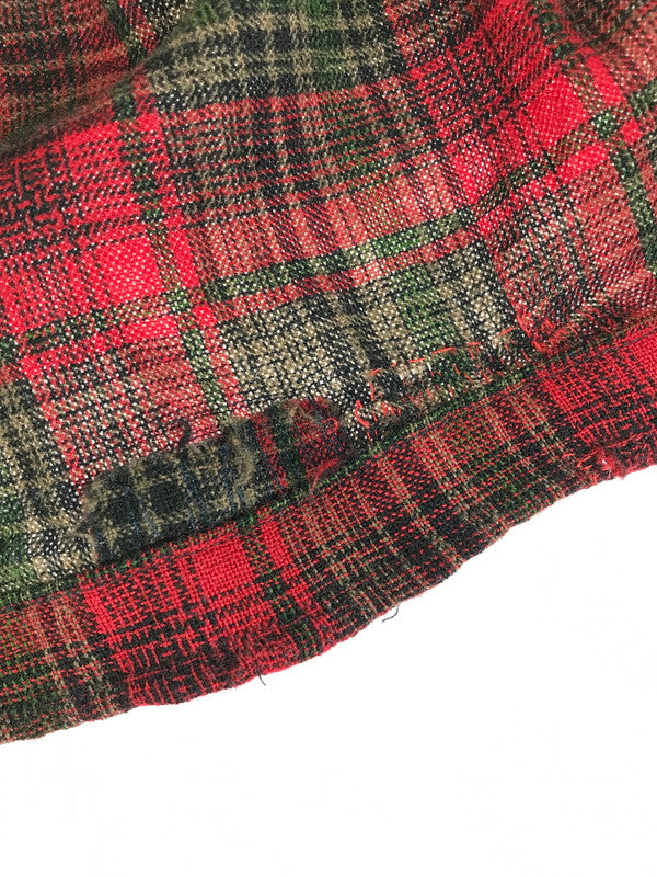 【現状渡し品】【メンズ】 60'S BOARD SHIRT 60年代 ボードシャツ チェックシャツ 長袖シャツ 146-251224-na-05-tag サイズ：L カラー：レッド系 万代Net店