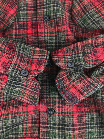 【現状渡し品】【メンズ】 60'S BOARD SHIRT 60年代 ボードシャツ チェックシャツ 長袖シャツ 146-251224-na-05-tag サイズ：L カラー：レッド系 万代Net店