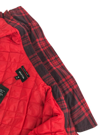 【中古品】【メンズ】 BRIXTON ブリクストン 20TH ANNIVERSARY BOWERY FLANNEL SHIRT 01418 バワリー フランネルシャツ チェックシャツ 長袖シャツ 142-251230-na-06-tag サイズ：M カラー：レッド 万代Net店