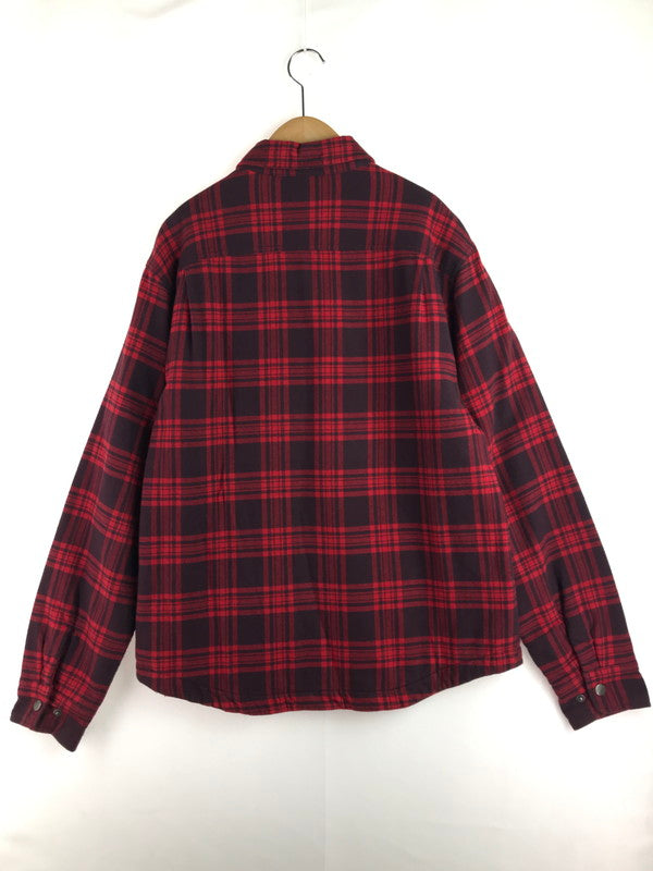【中古品】【メンズ】 BRIXTON ブリクストン 20TH ANNIVERSARY BOWERY FLANNEL SHIRT 01418 バワリー フランネルシャツ チェックシャツ 長袖シャツ 142-251230-na-06-tag サイズ：M カラー：レッド 万代Net店