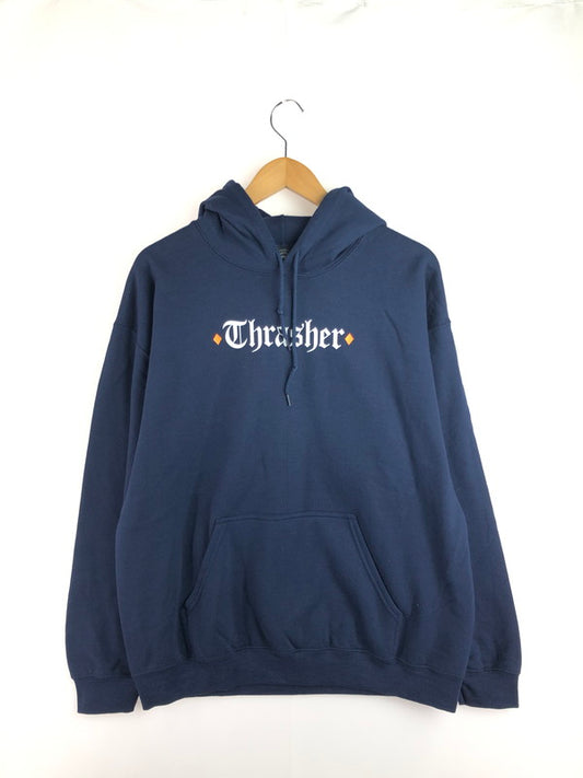 【中古品】【メンズ】 × SPITFIRE スピットファイア THE END OATH HOODIE ジ エンド オアス フーディー パーカー トップス 142-251225-rt-12-tag サイズ：L カラー：ネイビー 万代Net店