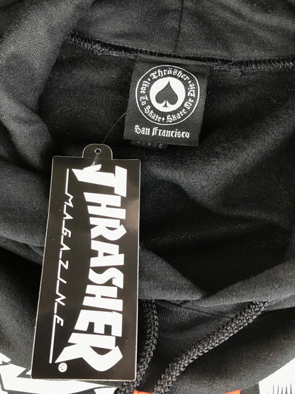 【中古品】【メンズ】 SPITFIRE スピットファイヤー THRASH & BURN HOODIE フーディー プルオーバーパーカー 142-251224-na-03-tag サイズ：L カラー：ブラック 万代Net店