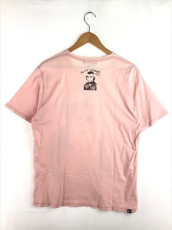 【現状渡し品】【メンズ】 HYSTERIC GLAMOUR ヒステリックグラマー KURT COBAIN T-SHIRT 0211CT10 カートコバーン Tシャツ 半袖Tシャツ 140-251224-na-01-tag サイズ：L カラー：ピンク 万代Net店