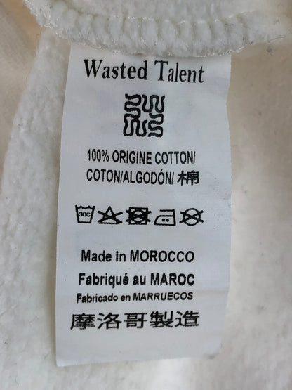 【中古品】【メンズ】 WASTED TALENT ウェイステッド タレント CREWNECK SWEATSHIRTS クルーネック スウェット トレーナー 142-260107-na-04-tag サイズ：L カラー：ホワイト 万代Net店