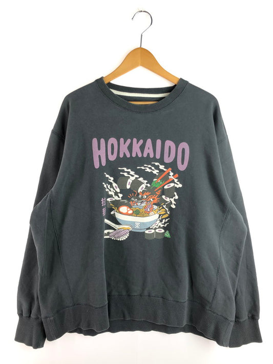【中古品】【メンズ】 ROARK REVIVAL ロアークリバイバル HOKKAIDO NOODLES CREW SWEAT RSWJ954 北海道 ヌードル クルー スウェット トレーナー 142-260107-na-05-tag サイズ：XL カラー：DESERT GREY 万代Net店