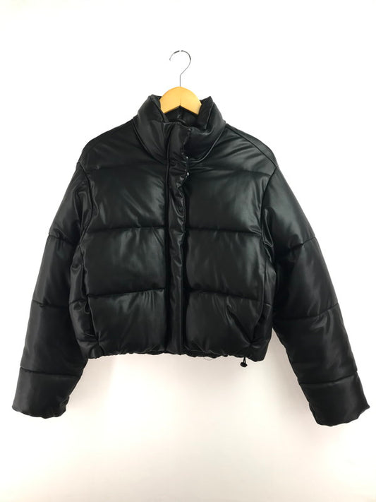 【中古品】【レディース】 FAUX LEATHER PUFFER JACKET フェイクレザーパフジャケット 169-260211-rt-22-tag サイズ：S カラー：ブラック 万代Net店