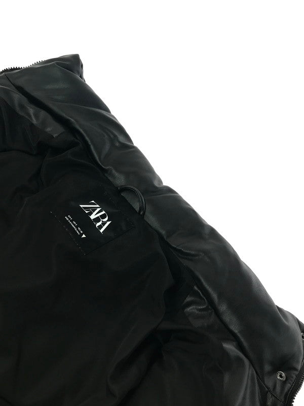 【中古品】【レディース】 FAUX LEATHER PUFFER JACKET フェイクレザーパフジャケット 169-260211-rt-22-tag サイズ：S カラー：ブラック 万代Net店