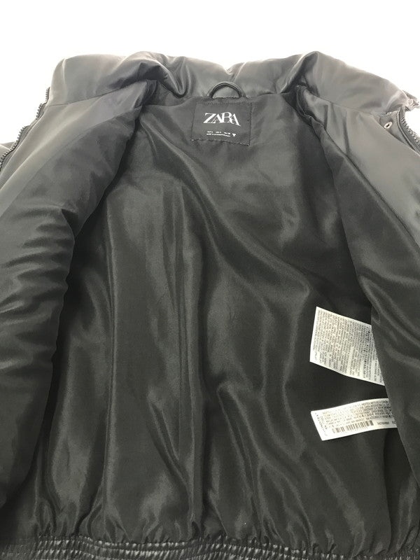 【中古品】【レディース】 FAUX LEATHER PUFFER JACKET フェイクレザーパフジャケット 169-260211-rt-22-tag サイズ：S カラー：ブラック 万代Net店