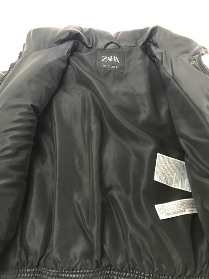 【中古品】【レディース】 FAUX LEATHER PUFFER JACKET フェイクレザーパフジャケット 169-260211-rt-22-tag サイズ：S カラー：ブラック 万代Net店