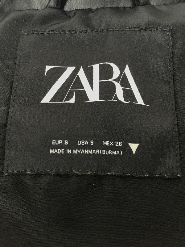 【中古品】【レディース】 FAUX LEATHER PUFFER JACKET フェイクレザーパフジャケット 169-260211-rt-22-tag サイズ：S カラー：ブラック 万代Net店