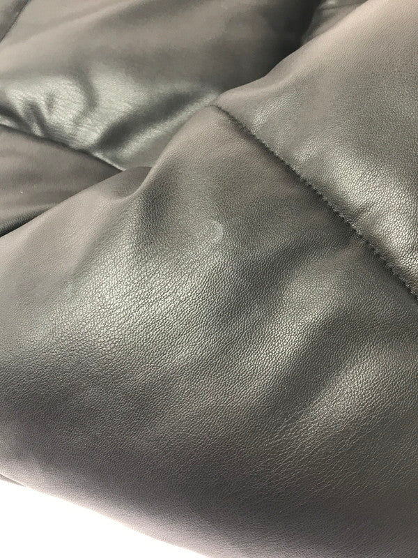 【中古品】【レディース】 FAUX LEATHER PUFFER JACKET フェイクレザーパフジャケット 169-260211-rt-22-tag サイズ：S カラー：ブラック 万代Net店