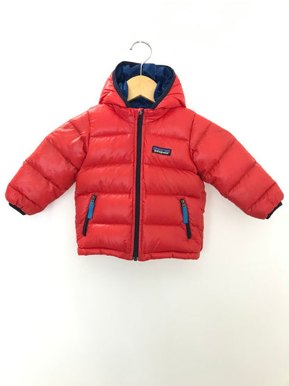 【中古品】【キッズ】 patagonia パタゴニア BABY HI-LOFT DOWN SWEATER HOODY 60491FA15 ベビー ハイロフト ダウンセーター フーディ 173-260105-rt-20-tag サイズ：6～12M カラー：レッド 万代Net店