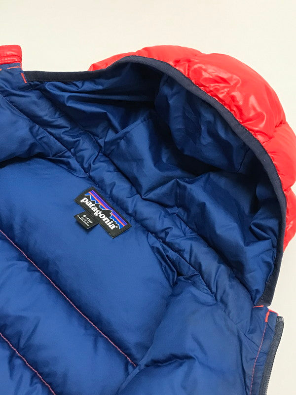 【中古品】【キッズ】 patagonia パタゴニア BABY HI-LOFT DOWN SWEATER HOODY 60491FA15 ベビー ハイロフト ダウンセーター フーディ 173-260105-rt-20-tag サイズ：6～12M カラー：レッド 万代Net店