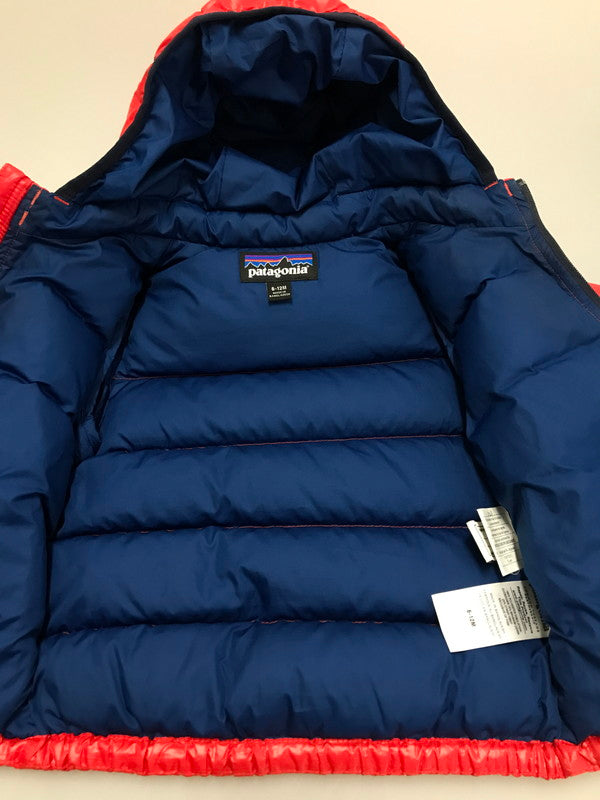 【中古品】【キッズ】 patagonia パタゴニア BABY HI-LOFT DOWN SWEATER HOODY 60491FA15 ベビー ハイロフト ダウンセーター フーディ 173-260105-rt-20-tag サイズ：6～12M カラー：レッド 万代Net店
