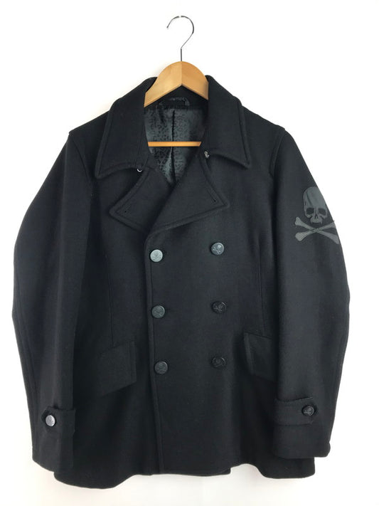【中古品】【メンズ】 ROEN ロエン SKULL PATCH P COAT スカルパッチ ピーコート アウター 140-251227-rt-20-tag サイズ：L カラー：ブラック 万代Net店