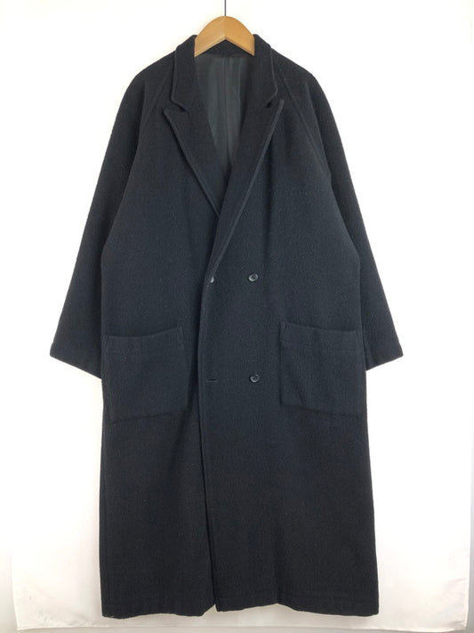 【中古品】【メンズ】 Y's ワイズ 80'S-90'S WOOL COAT 80年代-90年代 ウールコート アウター 140-251227-na-18-tag サイズ：表記サイズなし　下記参照 カラー：ブラック 万代Net店