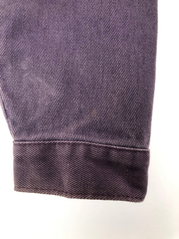 【現状渡し品】【メンズ】 INTERNATIONAL DENIM インターナショナル デニム DENIM STADIUM JACKET カナダ製 デニム スタジアム ジャケット あアウター 146-260505-rt-20-tag サイズ：S カラー：ブラック/パープル 万代Net店