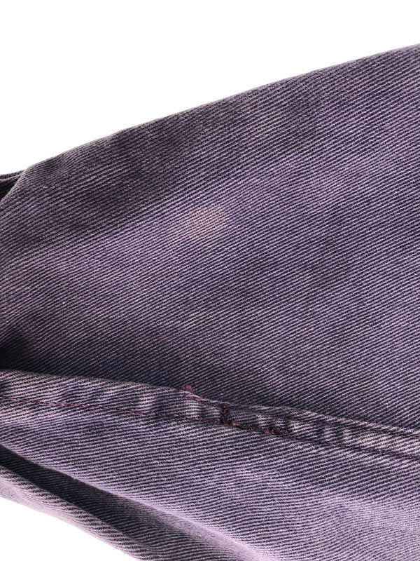 【現状渡し品】【メンズ】 INTERNATIONAL DENIM インターナショナル デニム DENIM STADIUM JACKET カナダ製 デニム スタジアム ジャケット あアウター 146-260505-rt-20-tag サイズ：S カラー：ブラック/パープル 万代Net店