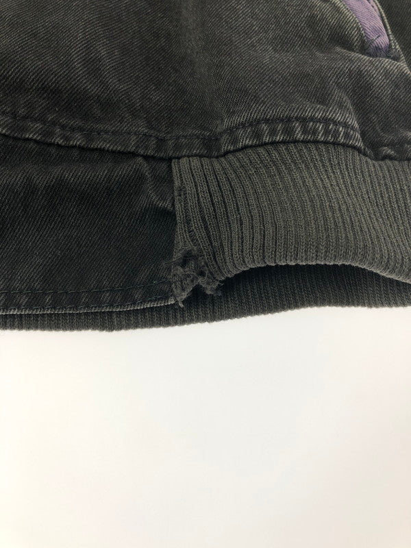 【現状渡し品】【メンズ】 INTERNATIONAL DENIM インターナショナル デニム DENIM STADIUM JACKET カナダ製 デニム スタジアム ジャケット あアウター 146-260505-rt-20-tag サイズ：S カラー：ブラック/パープル 万代Net店