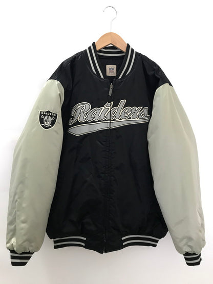 【中古品】【メンズ】 × NFL RAIDERS レイダース REVERSIBLE JACKET リバーシブル ジャケット アウター 146-251227-rt-09-tag サイズ：不明 カラー：ブラック/グレー 万代Net店