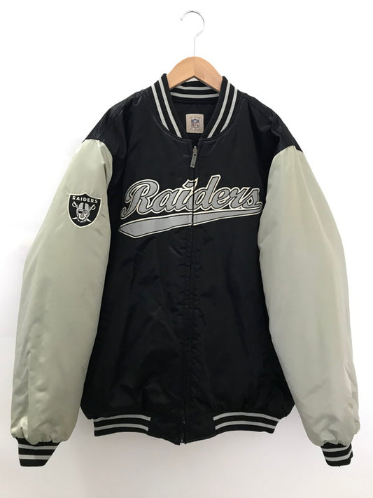 【中古品】【メンズ】 × NFL RAIDERS レイダース REVERSIBLE JACKET リバーシブル ジャケット アウター 146-251227-rt-09-tag サイズ：不明 カラー：ブラック/グレー 万代Net店