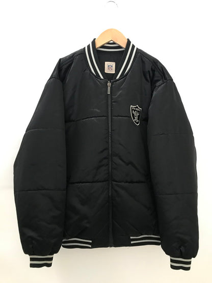 【中古品】【メンズ】 × NFL RAIDERS レイダース REVERSIBLE JACKET リバーシブル ジャケット アウター 146-251227-rt-09-tag サイズ：不明 カラー：ブラック/グレー 万代Net店
