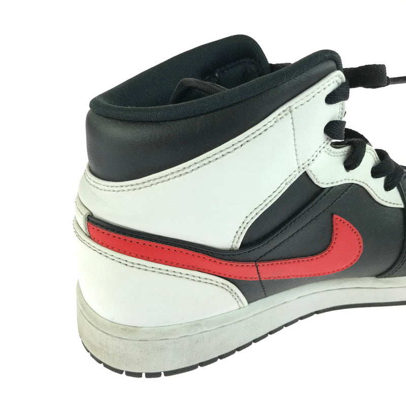 【中古品】【メンズ】 AIR JORDAN 1 MID 554724-075 エアジョーダン 1 ミッド スニーカー 靴 160-260106-na-01-tag サイズ：27.5cm US 9.5 カラー：BLACK/CHILE RED-WHITE 万代Net店