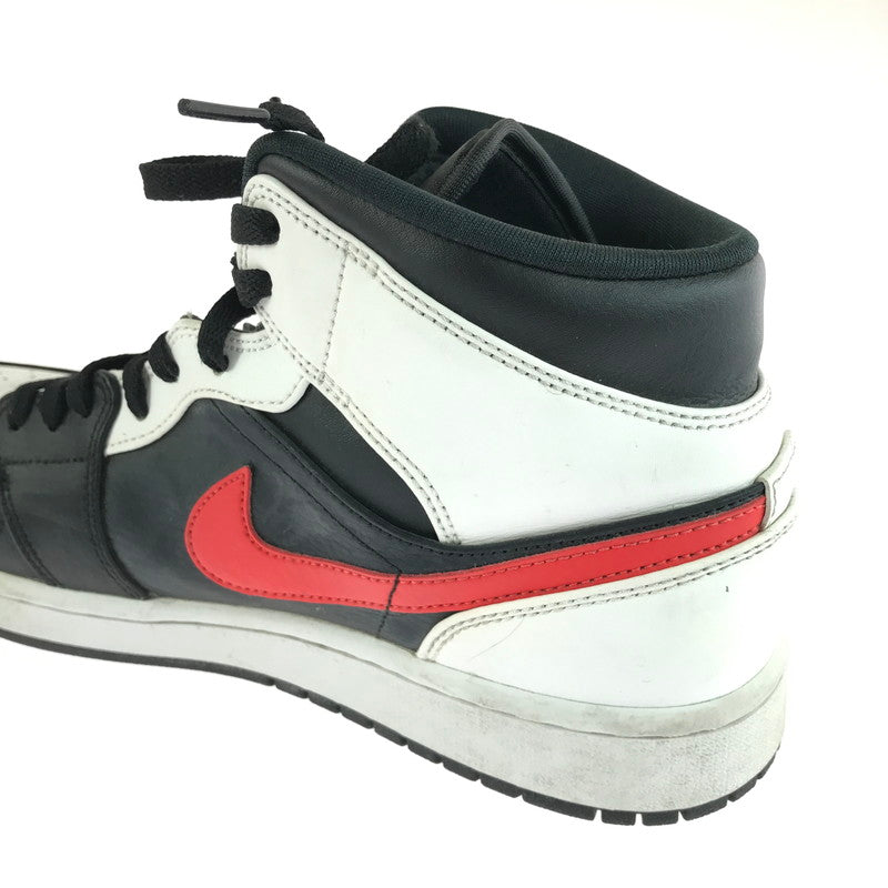 【中古品】【メンズ】 AIR JORDAN 1 MID 554724-075 エアジョーダン 1 ミッド スニーカー 靴 160-260106-na-01-tag サイズ：27.5cm US 9.5 カラー：BLACK/CHILE RED-WHITE 万代Net店