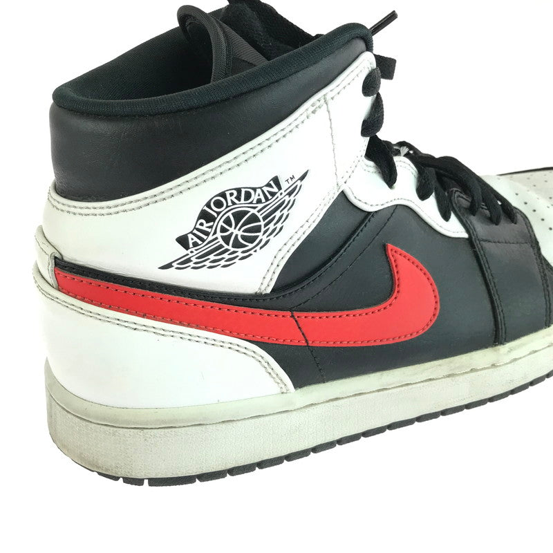 【中古品】【メンズ】 AIR JORDAN 1 MID 554724-075 エアジョーダン 1 ミッド スニーカー 靴 160-260106-na-01-tag サイズ：27.5cm US 9.5 カラー：BLACK/CHILE RED-WHITE 万代Net店