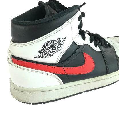 【中古品】【メンズ】 AIR JORDAN 1 MID 554724-075 エアジョーダン 1 ミッド スニーカー 靴 160-260106-na-01-tag サイズ：27.5cm US 9.5 カラー：BLACK/CHILE RED-WHITE 万代Net店