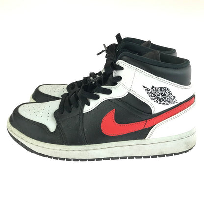 【中古品】【メンズ】 AIR JORDAN 1 MID 554724-075 エアジョーダン 1 ミッド スニーカー 靴 160-260106-na-01-tag サイズ：27.5cm US 9.5 カラー：BLACK/CHILE RED-WHITE 万代Net店