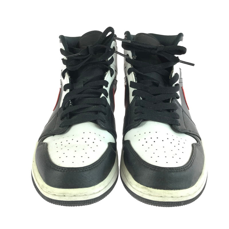 【中古品】【メンズ】 AIR JORDAN 1 MID 554724-075 エアジョーダン 1 ミッド スニーカー 靴 160-260106-na-01-tag サイズ：27.5cm US 9.5 カラー：BLACK/CHILE RED-WHITE 万代Net店