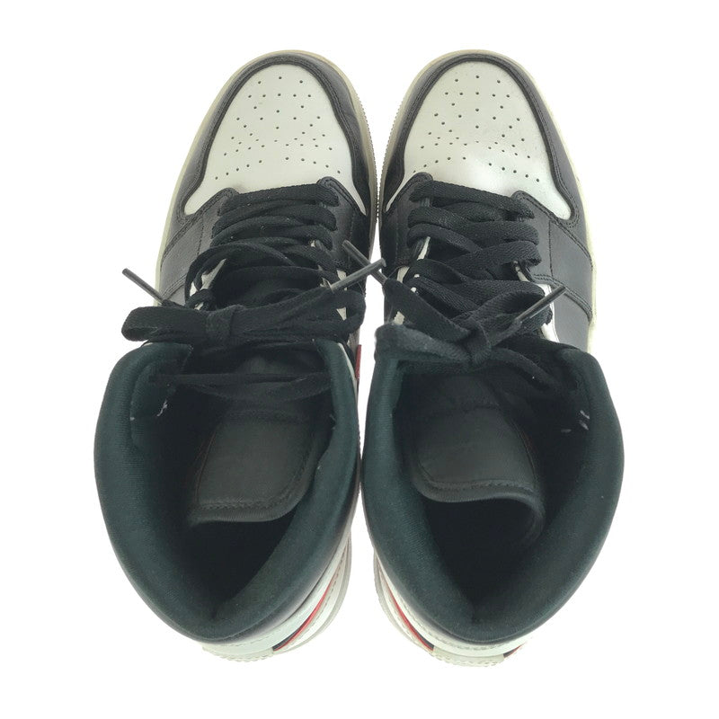 【中古品】【メンズ】 AIR JORDAN 1 MID 554724-075 エアジョーダン 1 ミッド スニーカー 靴 160-260106-na-01-tag サイズ：27.5cm US 9.5 カラー：BLACK/CHILE RED-WHITE 万代Net店