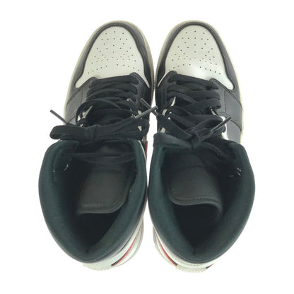 【中古品】【メンズ】 AIR JORDAN 1 MID 554724-075 エアジョーダン 1 ミッド スニーカー 靴 160-260106-na-01-tag サイズ：27.5cm US 9.5 カラー：BLACK/CHILE RED-WHITE 万代Net店