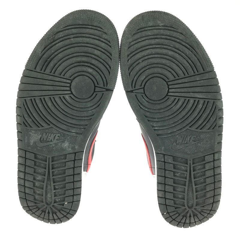 【中古品】【メンズ】 AIR JORDAN 1 MID 554724-075 エアジョーダン 1 ミッド スニーカー 靴 160-260106-na-01-tag サイズ：27.5cm US 9.5 カラー：BLACK/CHILE RED-WHITE 万代Net店