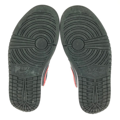 【中古品】【メンズ】 AIR JORDAN 1 MID 554724-075 エアジョーダン 1 ミッド スニーカー 靴 160-260106-na-01-tag サイズ：27.5cm US 9.5 カラー：BLACK/CHILE RED-WHITE 万代Net店