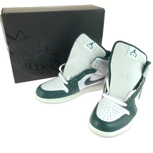 【中古美品】【メンズ】 NIKE ナイキ AIR JORDAN 1 MID SE FQ7720-103 エアジョーダン 1 ミッド スニーカー 靴 160-260106-na-02-tag サイズ：27.5cm US 9.5 カラー：WHITE/OXIDIZED GREEN-SAIL 万代Net店