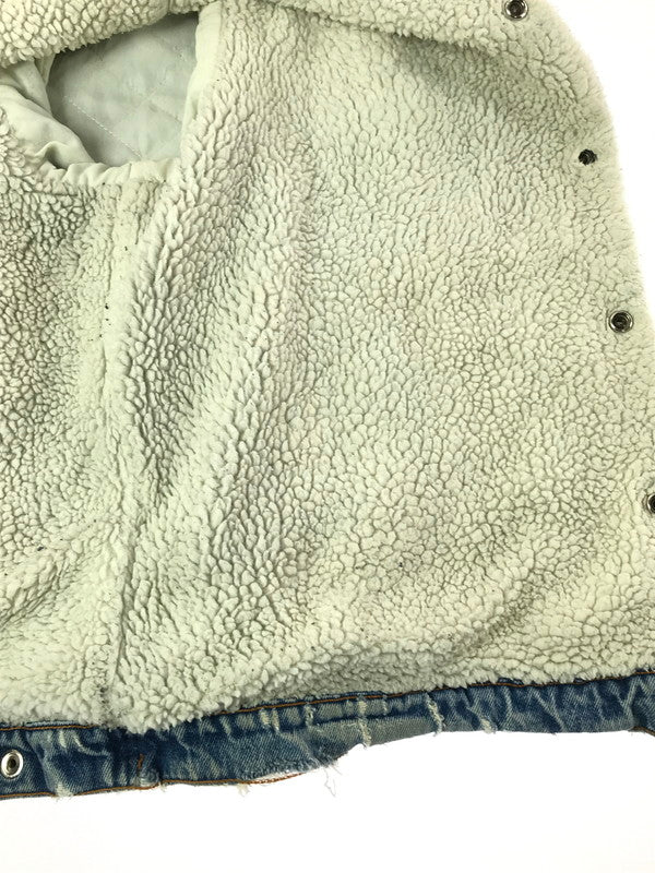 【中古品】【メンズ】 LEVI'S リーバイス BOA DENIM JACKET 70608-0217 ボア デニム ジャケット ライトアウター 146-260820-rt-20-tag サイズ：46 カラー：インディゴ 万代Net店