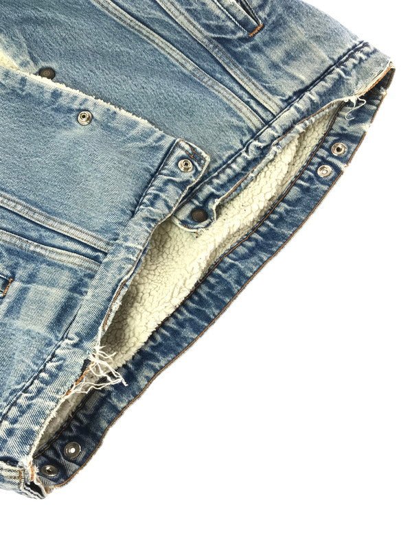 【中古品】【メンズ】 LEVI'S リーバイス BOA DENIM JACKET 70608-0217 ボア デニム ジャケット ライトアウター 146-260820-rt-20-tag サイズ：46 カラー：インディゴ 万代Net店