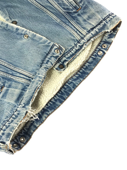 【中古品】【メンズ】 LEVI'S リーバイス BOA DENIM JACKET 70608-0217 ボア デニム ジャケット ライトアウター 146-260820-rt-20-tag サイズ：46 カラー：インディゴ 万代Net店