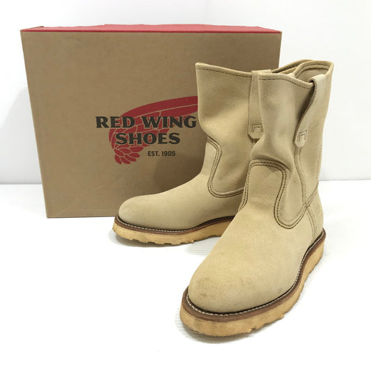 【中古品】【レディース】 RED WING レッドウィング 9-INCH PECOS 8168 9インチ ぺコス ブーツ 靴 164-251230-na-13-tag サイズ：US 5 カラー：ベージュ系 万代Net店
