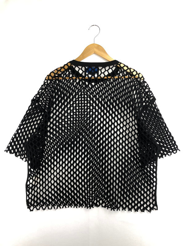 【中古品】【メンズ】 MAISON SPECIAL メゾン スペシャル HONEYCOMB BIG MESH PRIME OVER CREW NECK T-Shirt 11221411314 ハニカム ビッグメッシュ プライム オーバークルー ネックTシャツ 140-260510-rt-06-tag サイズ：1 カラー：ブラック 万代Net店