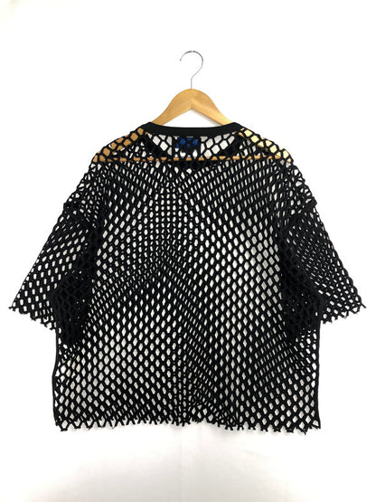 【中古品】【メンズ】 MAISON SPECIAL メゾン スペシャル HONEYCOMB BIG MESH PRIME OVER CREW NECK T-Shirt 11221411314 ハニカム ビッグメッシュ プライム オーバークルー ネックTシャツ 140-260510-rt-06-tag サイズ：1 カラー：ブラック 万代Net店