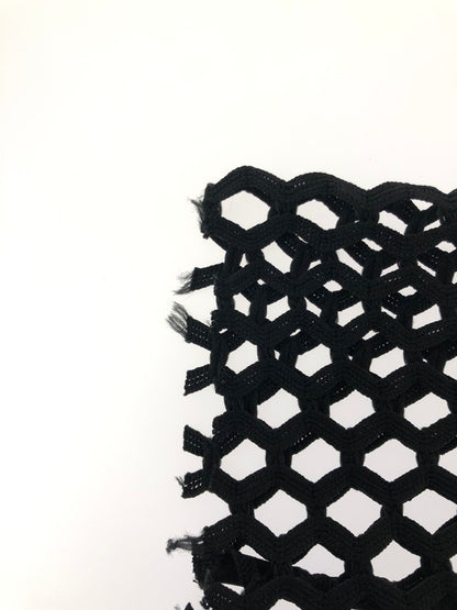 【中古品】【メンズ】 MAISON SPECIAL メゾン スペシャル HONEYCOMB BIG MESH PRIME OVER CREW NECK T-Shirt 11221411314 ハニカム ビッグメッシュ プライム オーバークルー ネックTシャツ 140-260510-rt-06-tag サイズ：1 カラー：ブラック 万代Net店