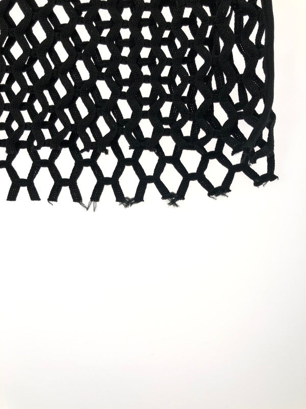 【中古品】【メンズ】 MAISON SPECIAL メゾン スペシャル HONEYCOMB BIG MESH PRIME OVER CREW NECK T-Shirt 11221411314 ハニカム ビッグメッシュ プライム オーバークルー ネックTシャツ 140-260510-rt-06-tag サイズ：1 カラー：ブラック 万代Net店