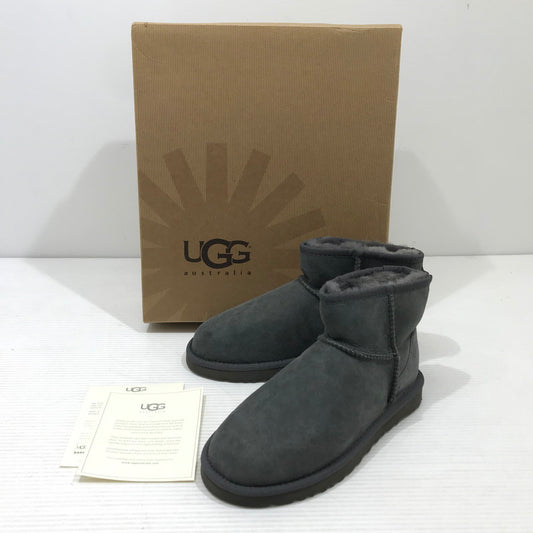 【中古品】【レディース】 CLASSIC MINI BOOTS N5854 クラシック ミニ ブーツ ムートンブーツ 靴 167-251230-na-12-tag サイズ：23cm US 6 カラー：グレー 万代Net店